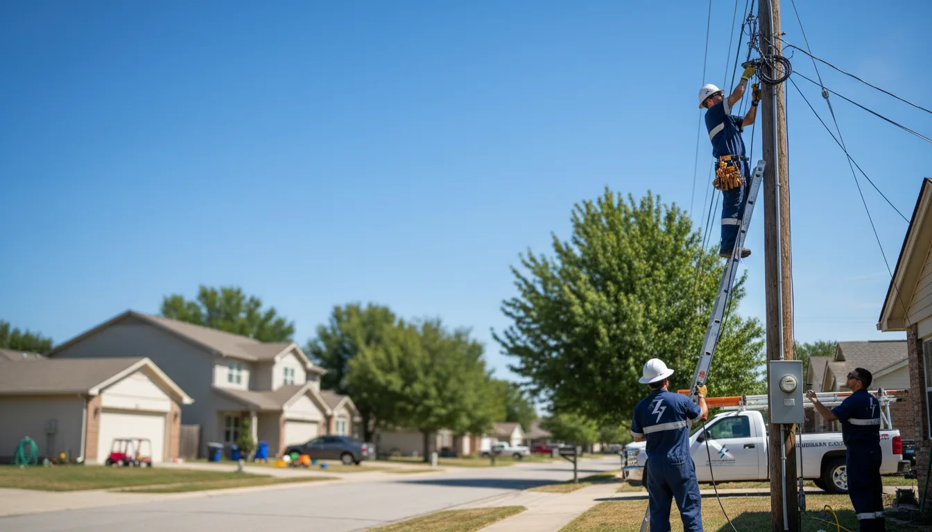 Residential electrician providing installation services in Raymondville, MO